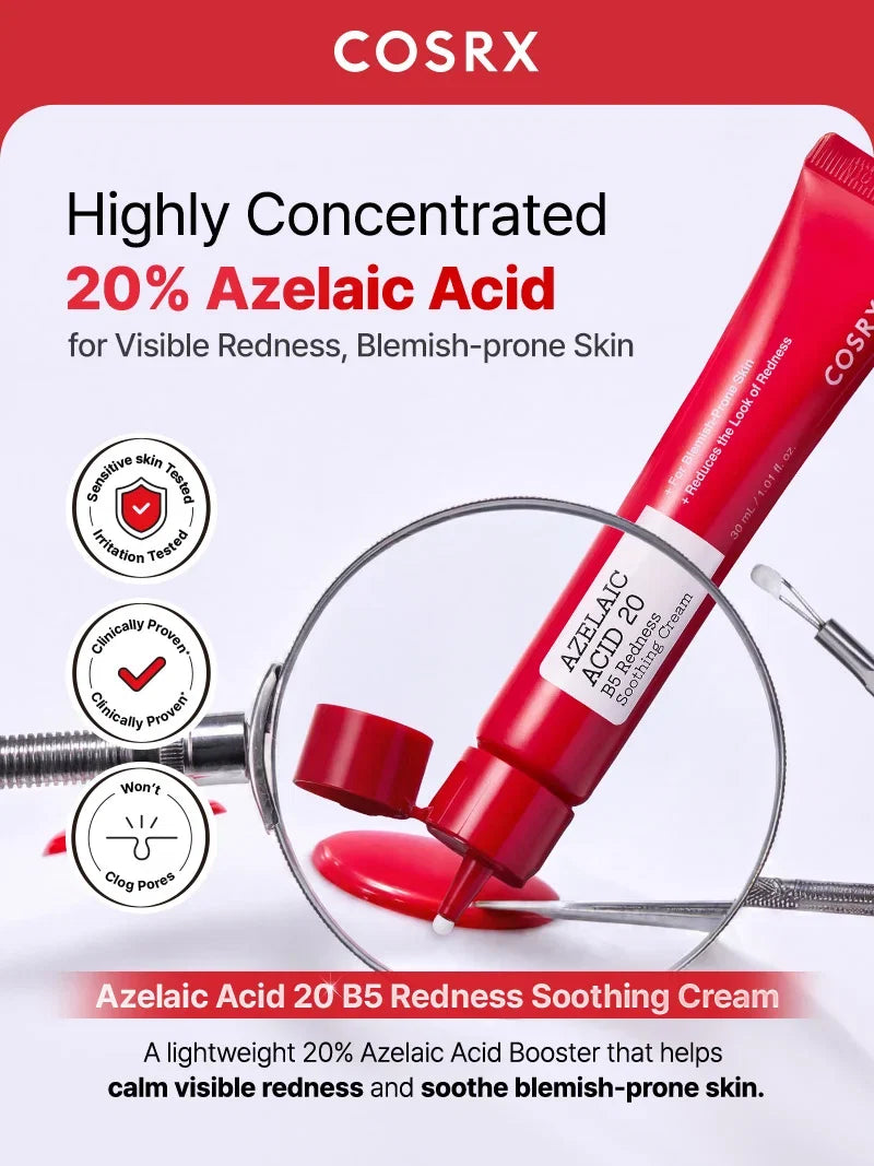 COSRX Azelaic Acid 20 B5 Redness Soothing Cream